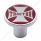 "Tractor" Air Valve Knob - Red Maltese Cross Sticker