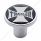 "Trailer" Air Valve Knob - Black Maltese Cross Sticker