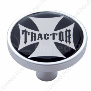 "Tractor" Short Air Valve Knob With Maltese Cross Sticker
