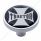 "Tractor" Short Air Valve Knob - Black Maltese Cross Sticker