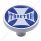 "Tractor" Short Air Valve Knob - Blue Maltese Cross Sticker