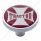 "Tractor" Short Air Valve Knob - Red Maltese Cross Sticker