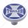 "Trailer" Short Air Valve Knob - Blue Maltese Cross Sticker