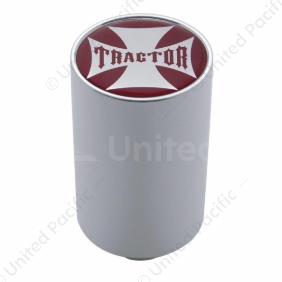 "Tractor" 3" Air Valve Knob - Red Maltese Cross Sticker