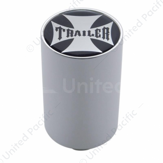 "Trailer" 3" Air Valve Knob - Black Maltese Cross Sticker