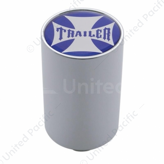 "Trailer" 3" Air Valve Knob - Blue Maltese Cross Sticker