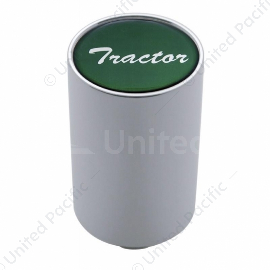 "Tractor" 3" Air Valve Knob - Green Glossy Sticker
