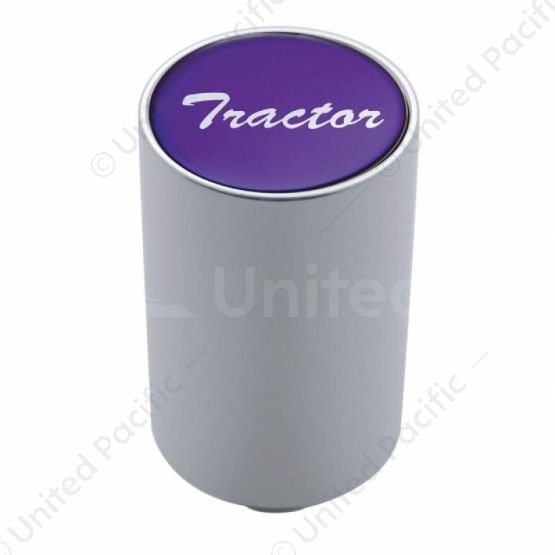 "Tractor" 3" Air Valve Knob - Purple Glossy Sticker