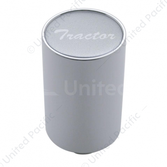 "Tractor" 3" Air Valve Knob - Silver Glossy Sticker
