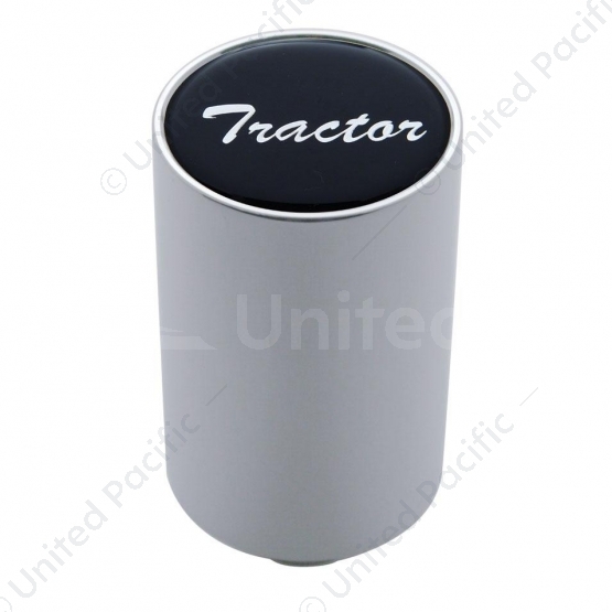 "Tractor" 3" Air Valve Knob - Black Aluminum Sticker