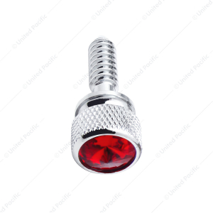 1/4"-20 Knurled Head Dash Screw With Color Crystal For Peterbilt (14-Pack)