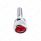 1/4"-20 Knurled Head Dash Screw For Peterbilt - Red Crystal (14-Pack)