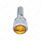 1/4"-20 Knurled Head Dash Screw For Peterbilt - Amber Crystal (14-Pack)