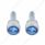 3/4" Short M6 Dash Screw With Crystal For Kenworth - Blue Crystal (2-Pack)
