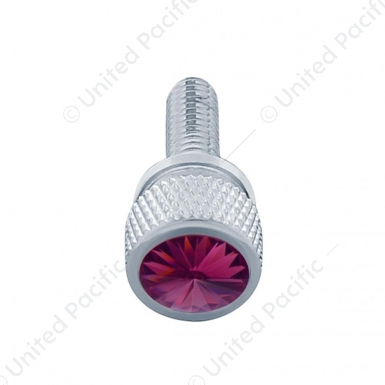 3/4" Short M6-1.0 Dash Screw For Kenworth - Purple Crystal (12-Pack)