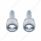 3/4" Short M6 Dash Screw With Crystal For Kenworth - Clear Crystal (2-Pack)