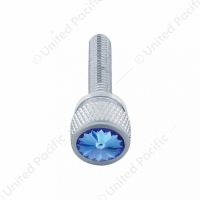 1-3/16" Long M6 Dash Screw With Crystal For Kenworth - Blue Crystal(Bulk)