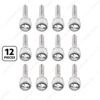 1-3/16" Long M6-1.0 Dash Screw With Crystal For Kenworth - Clear Crystal(12-Pack)