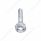 Chrome Short Dash Screw For Freightliner With Clear Crystal (2-Pack)