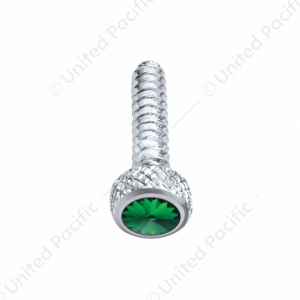 Chrome Short Dash Screw For Freightliner With Color Crystal (2-Pack)