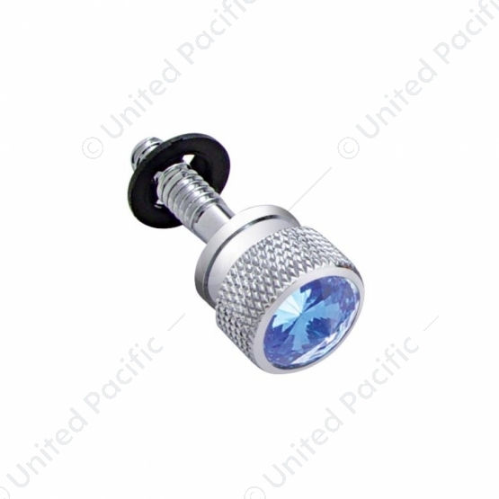 Dash Screw With Blue Crystal For Peterbilt (2001-2005)(6-Pack)