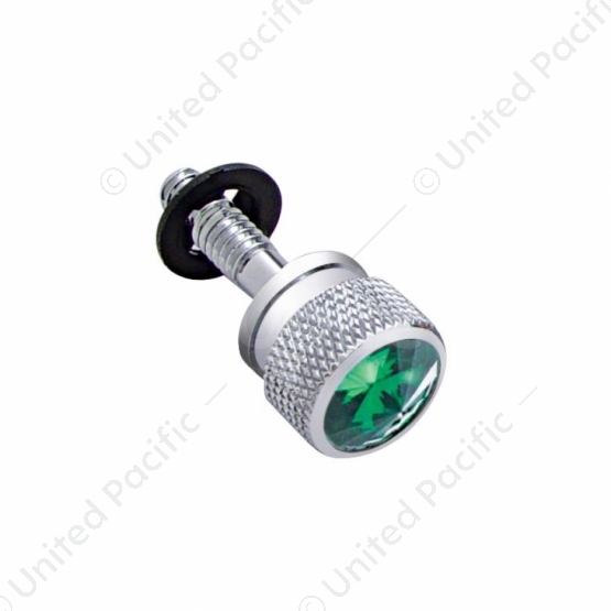 Dash Screw With Green Crystal For Peterbilt (2001-2005)(Bulk)