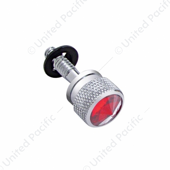 Dash Screw With Red Crystal For Peterbilt (2001-2005)(Bulk)