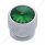 Chrome Bolt Head With Green Crystal (Card of 4)