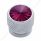 Chrome Bolt Head With Purple Crystal (Card of 4)