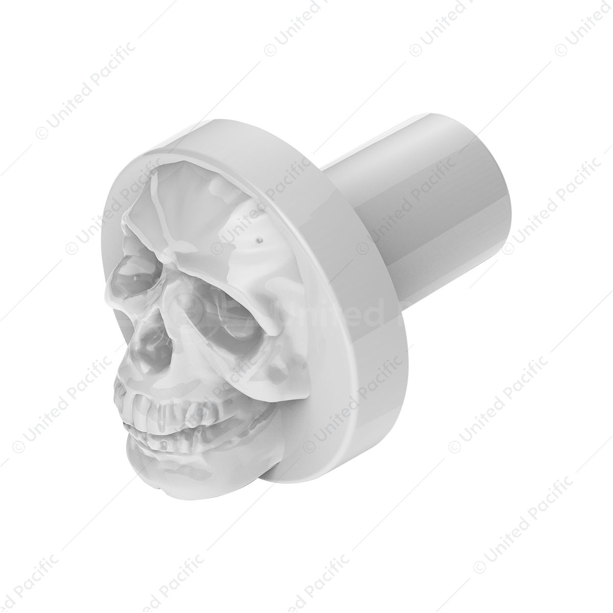 Skull Air Valve Knob - Pearl White