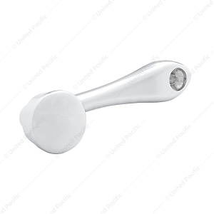 Chrome Die-Cast Window Crank With 16-Spline 7/16” OD Adapter - Plain