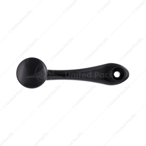 Black Die-Cast Window Crank With 16-Spline 7/16” OD Adapter - Plain