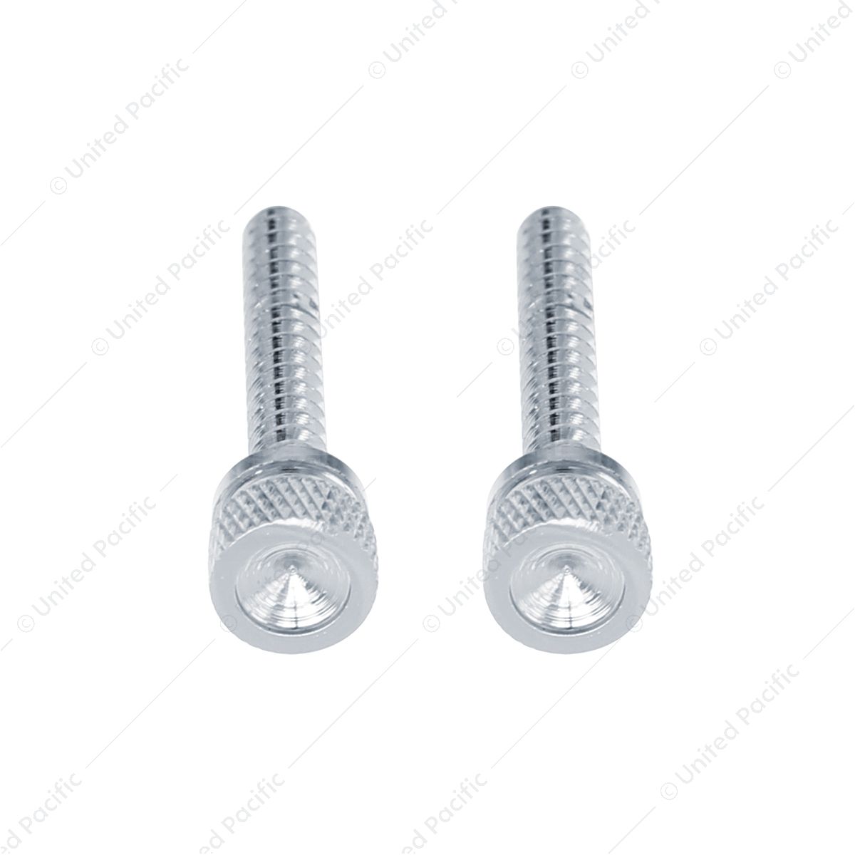 Long Knurled Thumb Dash Screw For Freightliner - Indented (Card of 2)