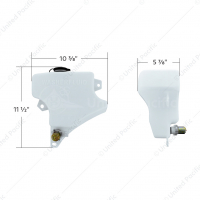 Washer Fluid Reservoir For 2007-2019 Peterbilt 389