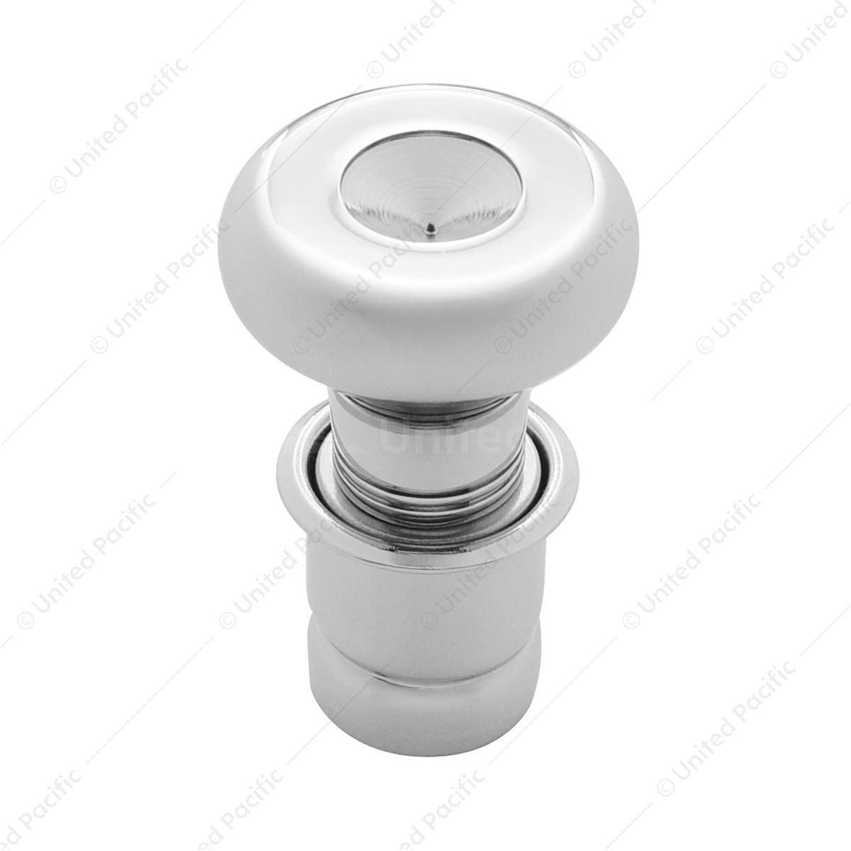 Chrome Deluxe Cigarette Lighter With Indented Center