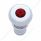 Chrome Deluxe Cigarette Lighter With Red Crystal