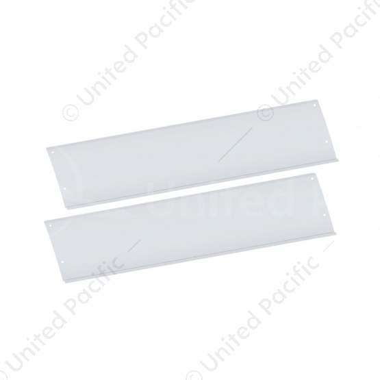 Polished Stainless Steel Lower Front Step Kick Plates For 2003-05 Volvo VN Series