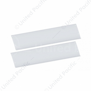 Polished Stainless Steel Lower Front Step Kick Plates For 2003-05 Volvo VN Series