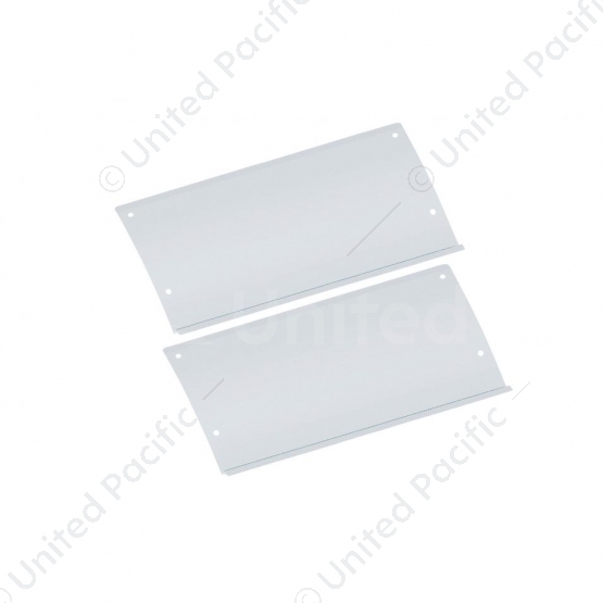 Polished Stainless Steel Lower Rear Step Kick Plates For 2003-05 Volvo VN Series