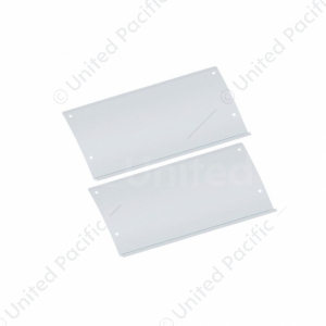 Polished Stainless Steel Lower Rear Step Kick Plates For 2003-05 Volvo VN Series
