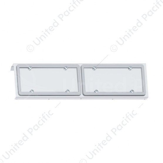 Stainless 2 License Plate Holder For 2003+ Volvo VN
