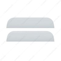 304 Stainless Steel 7" Chop Top Window Trim For 2005+ Peterbilt 379/386/389 (Pair)