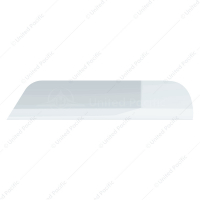 Stainless 6" Chopped Window Trim For 2008-2017 Freightliner Cascadia
