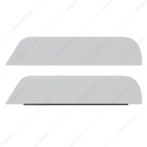 304 Stainless Steel 6" Chop Top Window Trim For 2008-2017 Freightliner Cascadia (Pair)