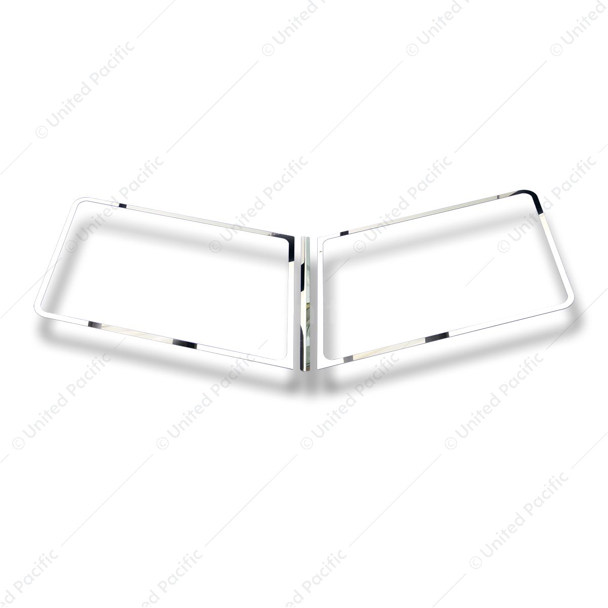 Stainless 3 PC. Windshield Trim For 1987+ Peterbilt 379/386/388/389