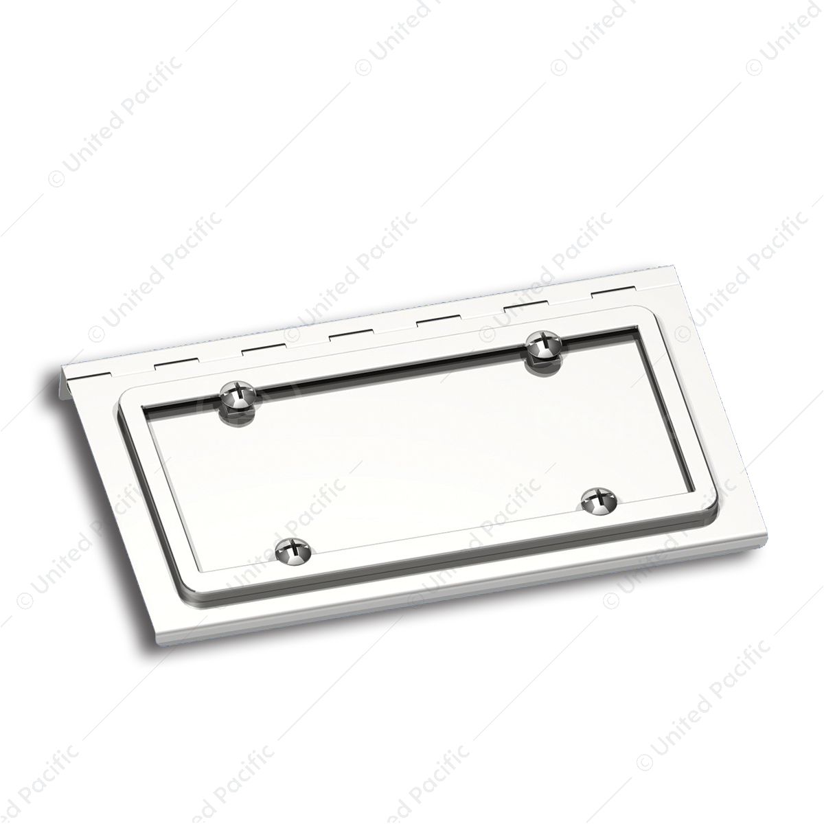 Stainless Single License Plate / Swing Plate For Peterbilt & Kenworth Models