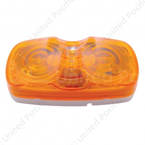Tiger Eye Light (Clearance/Marker) With White Base - Amber Lens