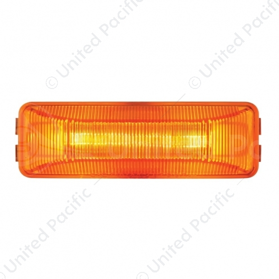 Dual Bulbs Rectangular Light (Clearance/Marker) - Amber Lens