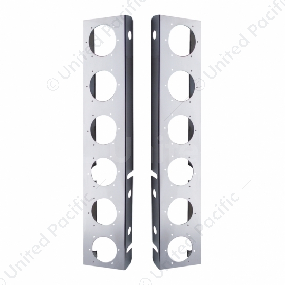 Peterbilt Stainless Front Air Cleaner Bracket Only - 12 Light Cutouts