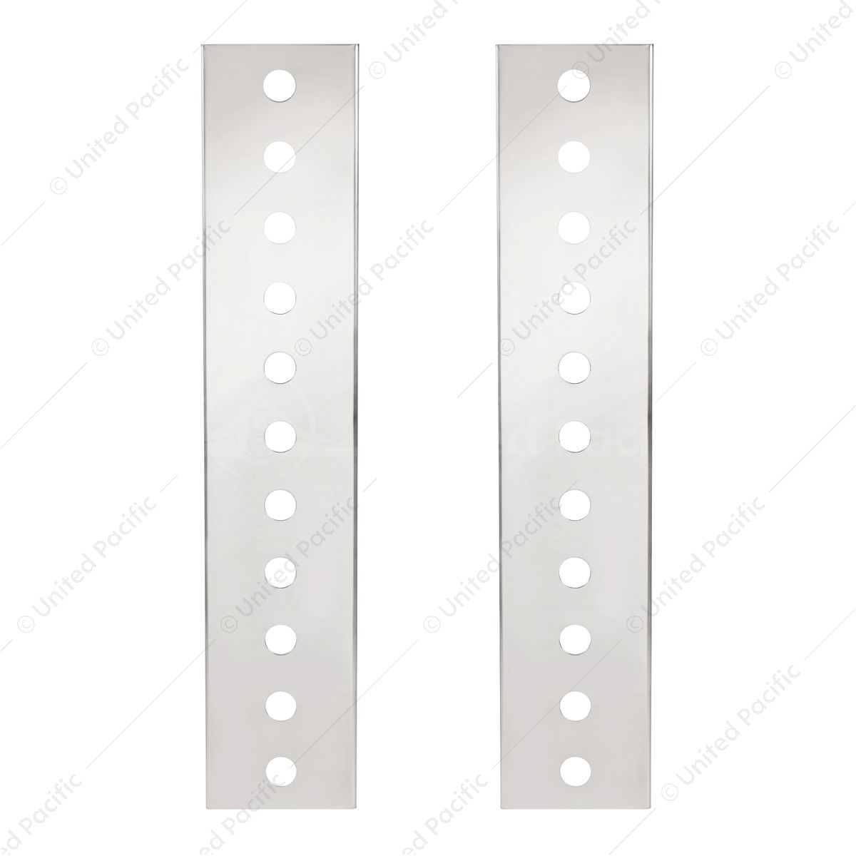 Peterbilt Stainless Front Air Cleaner Bracket Only - 22 Mini Light Cutouts